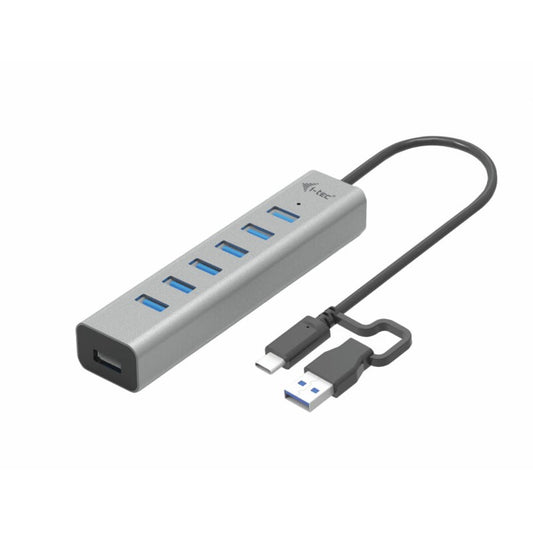 i-tec USB-C/USB-A metalni HUB za punjenje sa 7 portova. USB 3.2 Gen 1 (3.1 Gen 1) Type-C. USB 3.2 Gen 1 (3.1 Gen 1) Type-A. 5000 Mbps. Siva. 0.3 m. Android. ChromeOS. iPadOS.