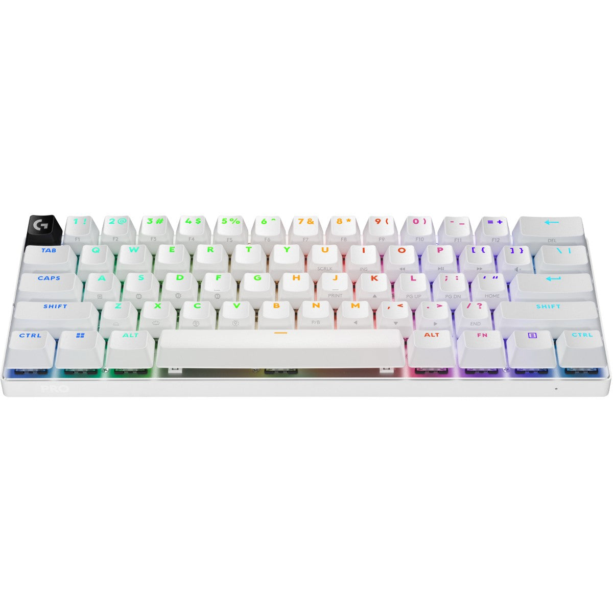 Logitech G PRO X 60. Žični i bežični. RF bežični + Bluetooth. Mehanička tastatura. QWERTZ tipka. RGB LED. Bijela.