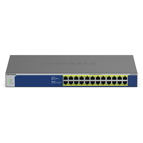 NETGEAR GS524PP. Neupravljan. Gigabit Ethernet (10/100/1000). Napajanje preko Etherneta (PoE). Montaža u rack.