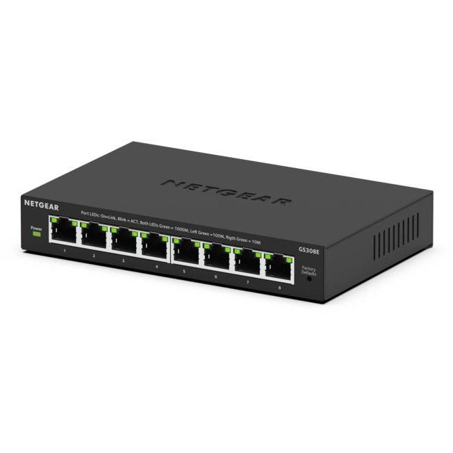 NETGEAR GS308E. Upravljani. L2/L3. Gigabit Ethernet (10/100/1000). Puni dupleks.