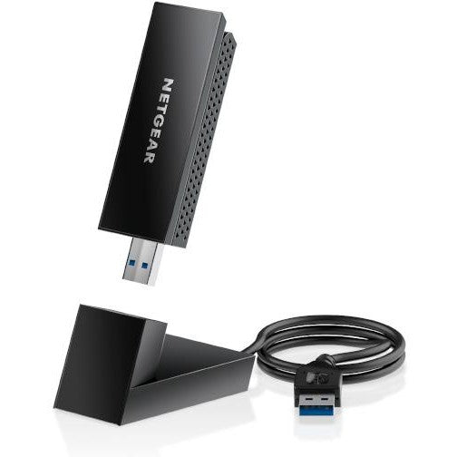 NETGEAR A8000. Bežični. USB. WiFi. Wi-Fi 6E (802.11ax). 1200 Mbps. Crni