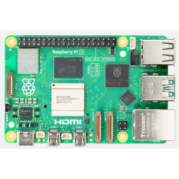Raspberry Pi 5B. 2400MHz. ARM. Arm Cortex-A76. 512KB. 8GB. LPDDR4x SDRAM