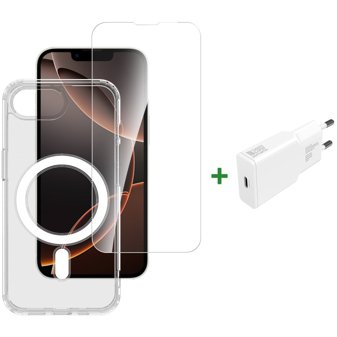4smarts 541359. Prozirno. Bijelo. 9H. Otporno na udarce. Otporno na ogrebotine. Apple. iPhone SE (4. generacija). 110 g