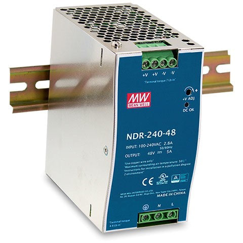 D-Link DIS-N240-48. 240 W. 90 - 264 V. 47 - 63 Hz. 2,5/115 V. 1,3/230 V. 28 ms. 88,5%