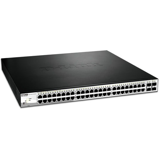 D-Link DGS-1210-52MP. Upravljani. L2. Gigabit Ethernet (10/100/1000). Puni dupleks. Napajanje preko Etherneta (PoE).