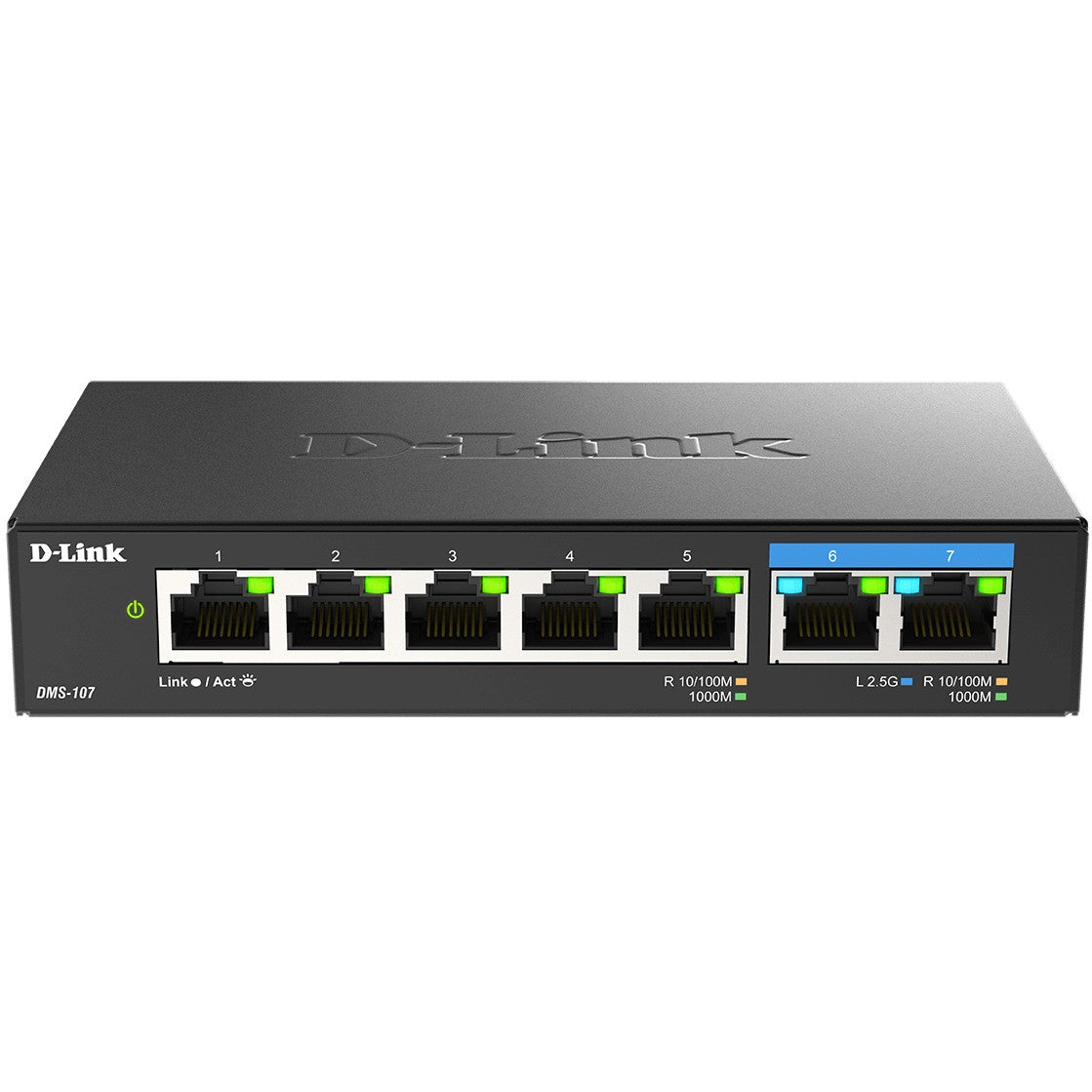 D-Link 7-portni višegigabitni neupravljani prekidač. Neupravljani. Gigabit Ethernet (10/100/1000)
