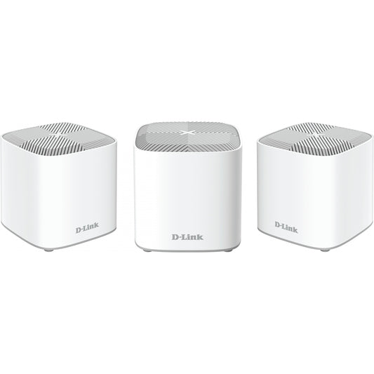 D-Link COVR-X1863. 2.4GHz. 5GHz. 1800 Mbps. WPA. WPA2. WPA3. 10, 100, 1000 Mbps