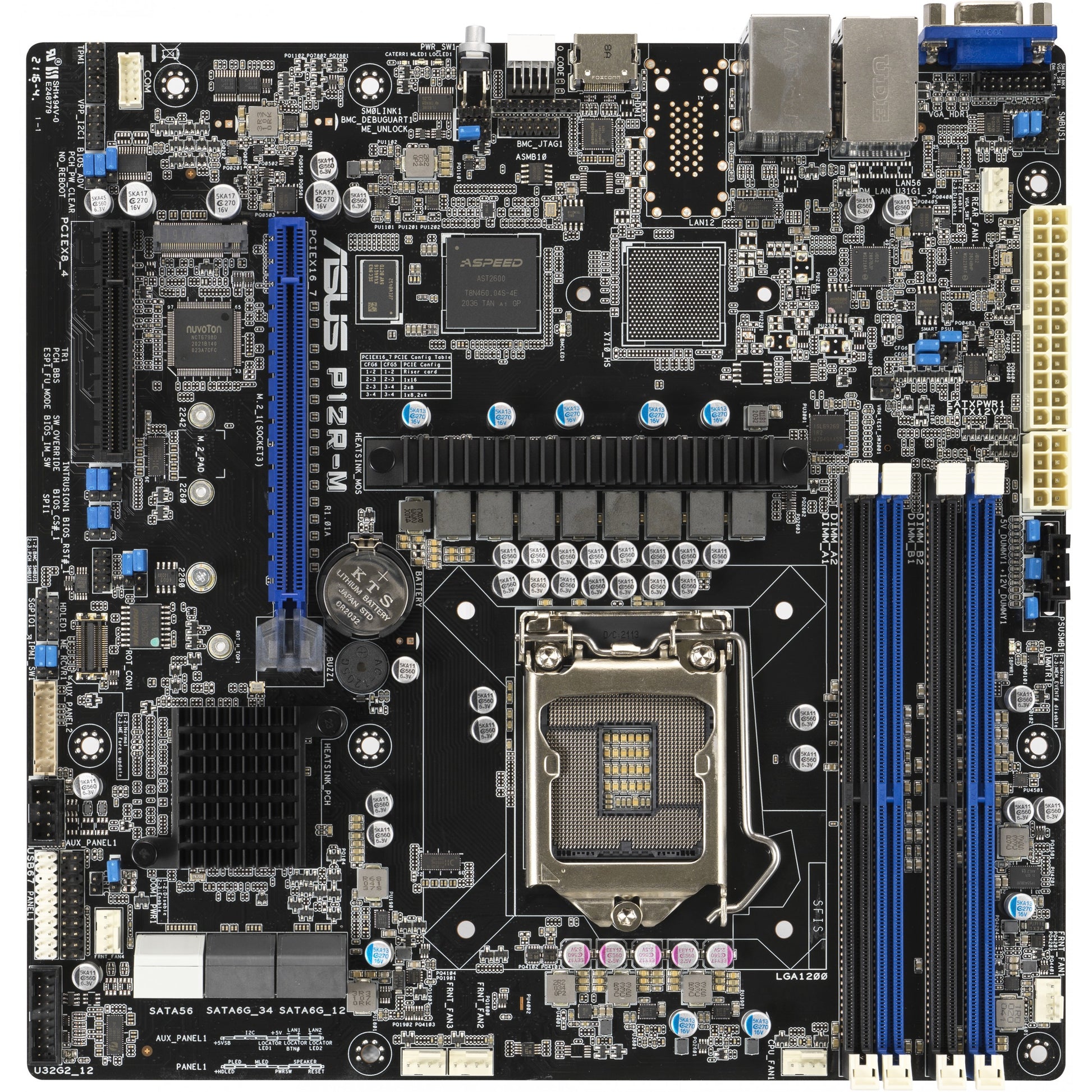 ASUS P12R-M. Intel. LGA 1200 (podnožje H5). Intel® Pentium®. Intel Xeon E DDR4 SDRAM. 128GB. DIMM