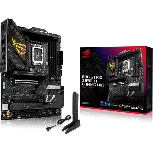 ASUS ROG STRIX Z890-H GAMING WIFI. Intel. LGA 1851 (Socket V1). Intel Core Ultra (Serija 2). LGA 1851. DDR5 SDRAM. 256GB