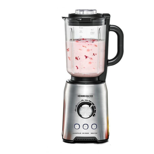 Rommelsbacher MX 1250. Stolni blender. 1,75 l. Pulsna funkcija. Drobilica leda. 1200 W. Nerđajući čelik.