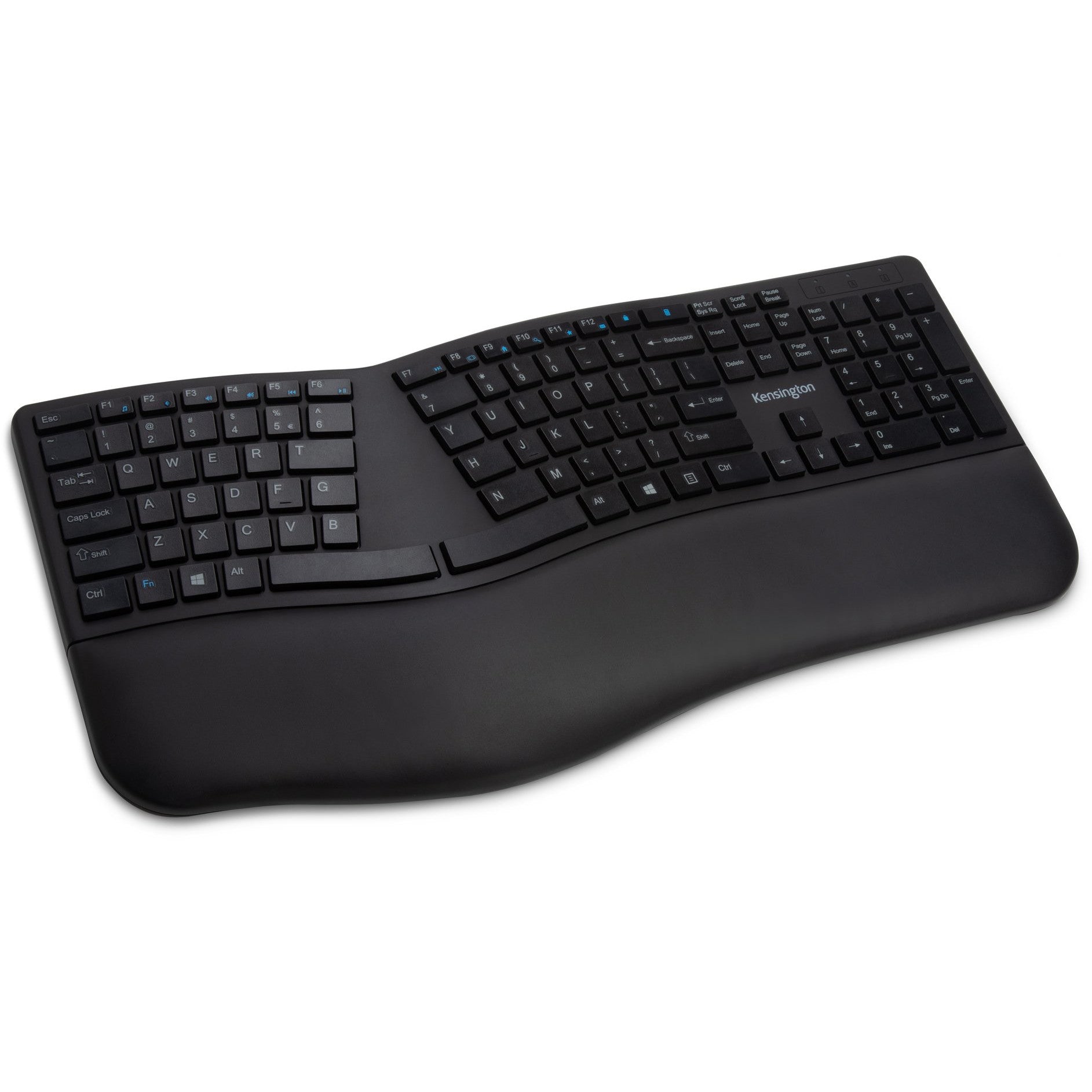 Kensington Pro Fit Ergo tastatura. Bežična (crna). Puna veličina (100%). Bežična. Bluetooth. QWERTZ. Crna