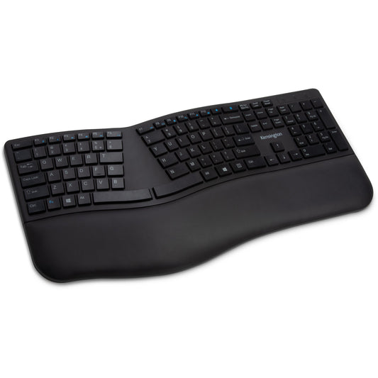 Kensington Pro Fit Ergo tastatura. Bežična (crna). Puna veličina (100%). Bežična. Bluetooth. QWERTZ. Crna