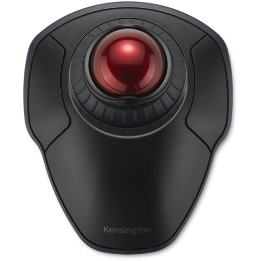 Kensington Orbit bežični trackball s prstenom za pomicanje - crni. Optički. 1600 DPI. Crni