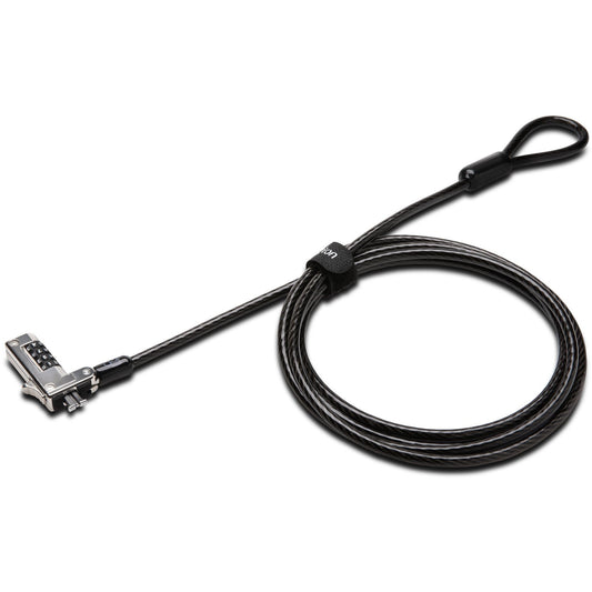 Kensington Slim kombinacijska brava za laptop. Kensington. Kombinacijska brava. Ugljični čelik. Crna.