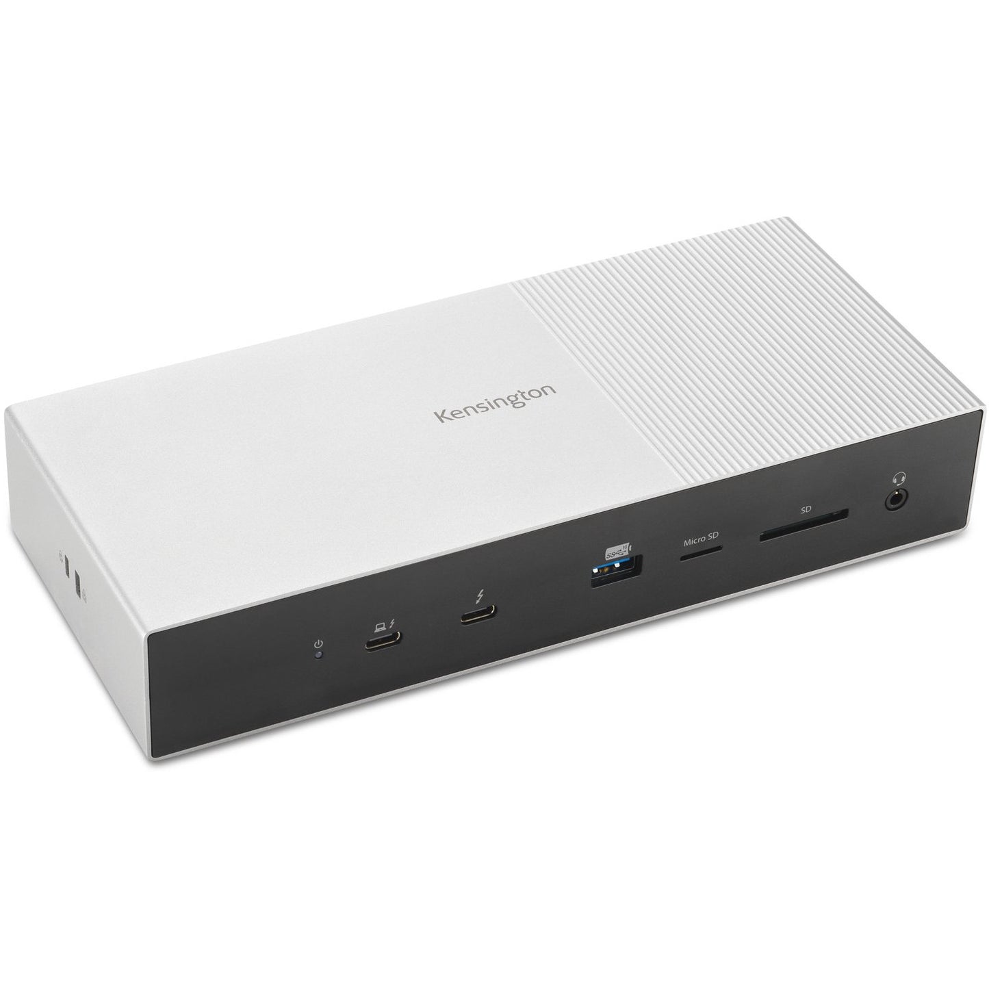 Kensington SD5000T5 EQ Thunderbolt 5 Triple 4K priključna stanica sa 140W PD - Windows/macOS. Žični. Thunderbolt 5. 140W. 3,5 mm. 10, 100, 1000, 2500 Mbps. Crna. Siva.