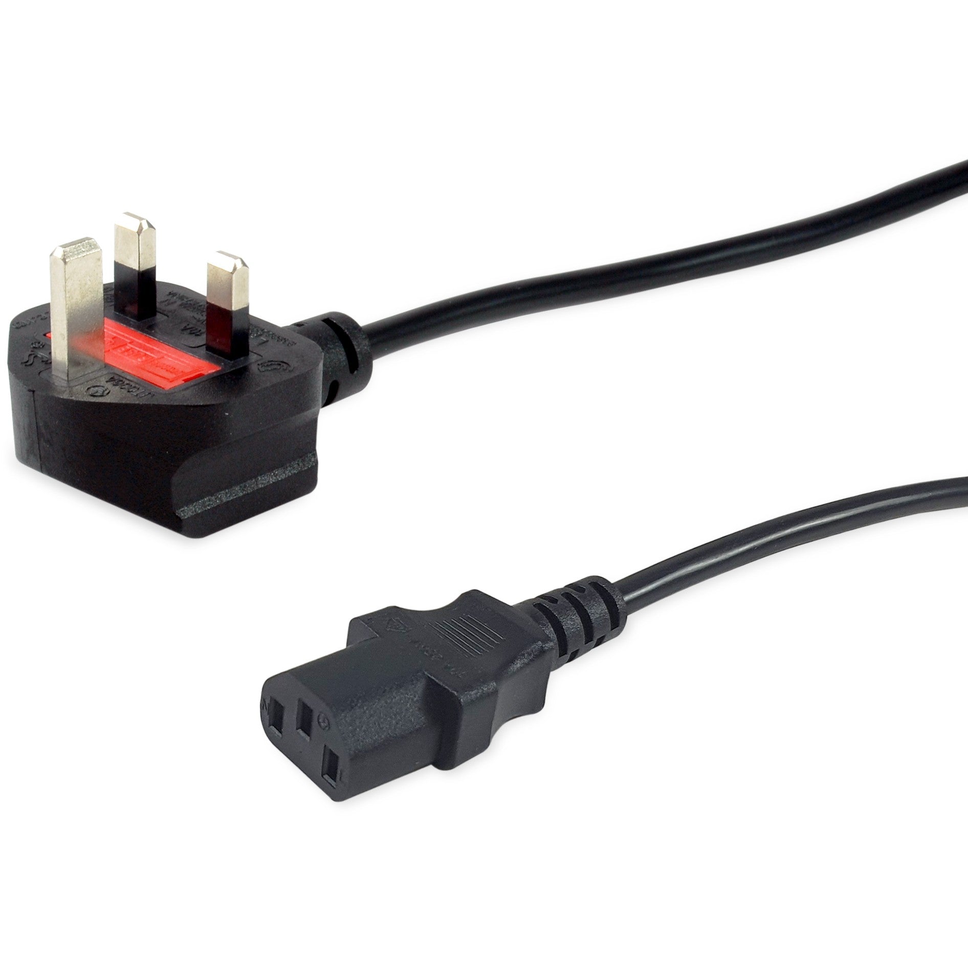 Equip UK kabl za napajanje. C13 prema BS1363. 10 m. Crni. Osigurač 10 A. IEC C13. BS 1363. H05VVH2-F. 250 V. 10 A.