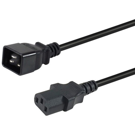 Oprema 112140. 1,8 m. IEC C20. IEC C13. H05VV-F3G. 250V 16A