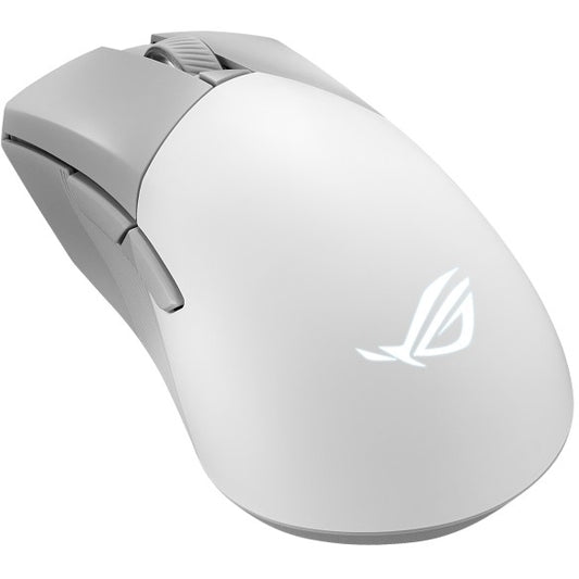 ASUS ROG Gladius III bežični Aimpoint bijeli. Desni. Optički. RF bežični + Bluetooth + USB Tip-A. 36000 DPI. Bijeli.
