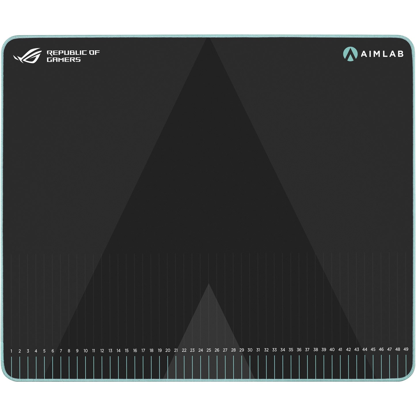 ASUS ROG Hone Ace Aim Lab Edition. Crna. Jednobojna. Platnena. Guma. Protivklizna baza. Podloga za gejmerski miš.