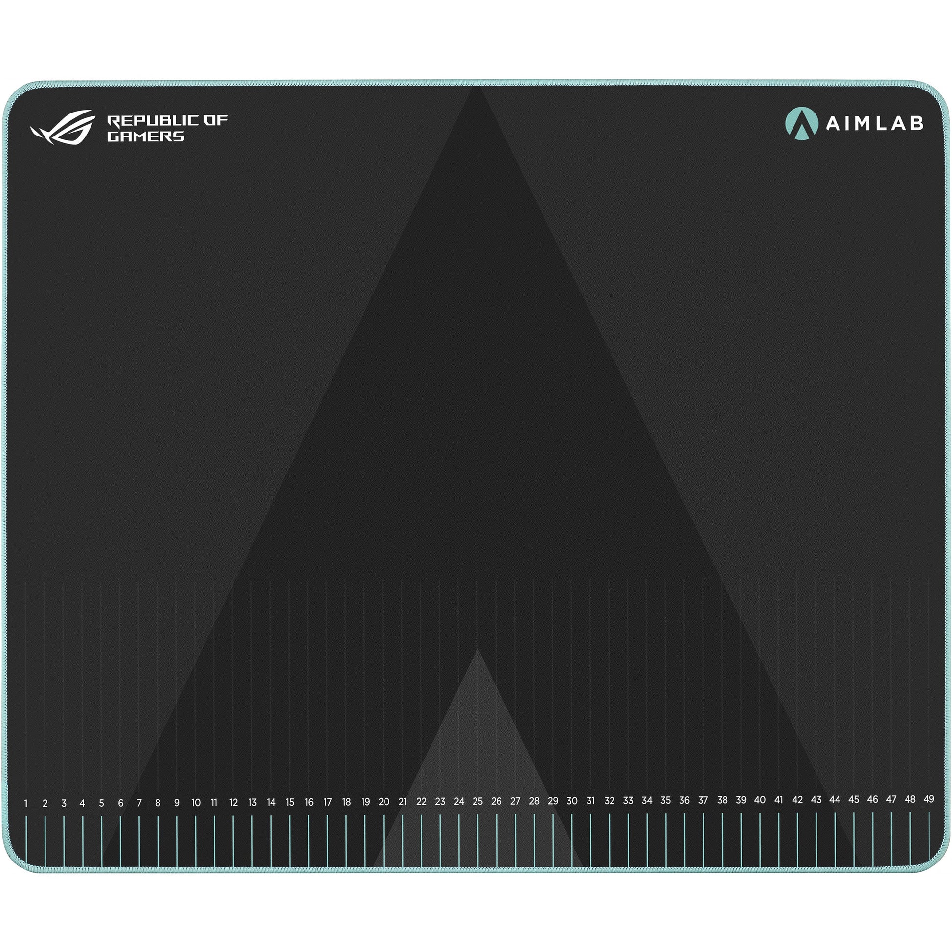 ASUS ROG Hone Ace Aim Lab Edition. Crna. Jednobojna. Platnena. Guma. Protivklizna baza. Podloga za gejmerski miš.