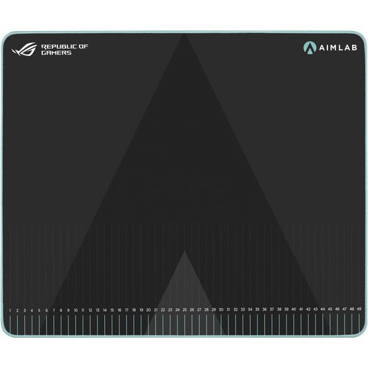 ASUS ROG Hone Ace Aim Lab Edition. Crna. Jednobojna. Platnena. Guma. Protivklizna baza. Podloga za gejmerski miš.