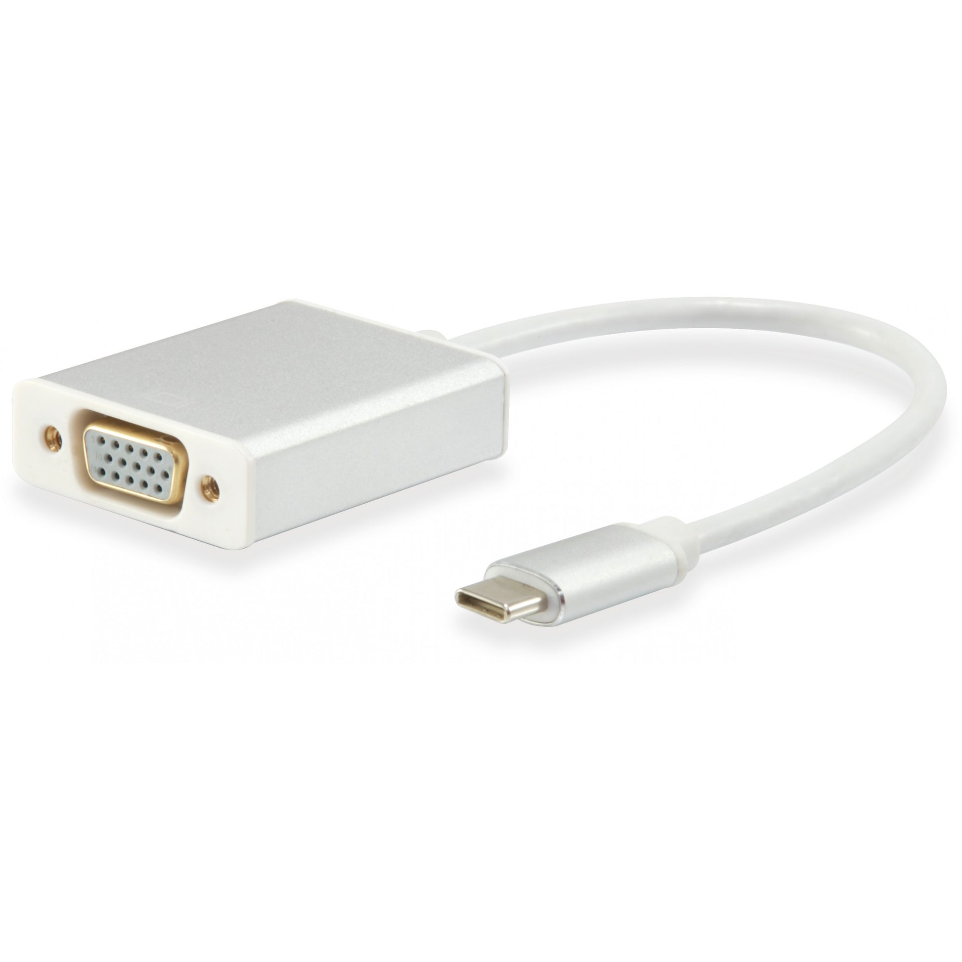 Equip USB-C na HD15 VGA adapter. Bijela. 45 mm. 150 mm. 250 mm. 31 g. 90 mm