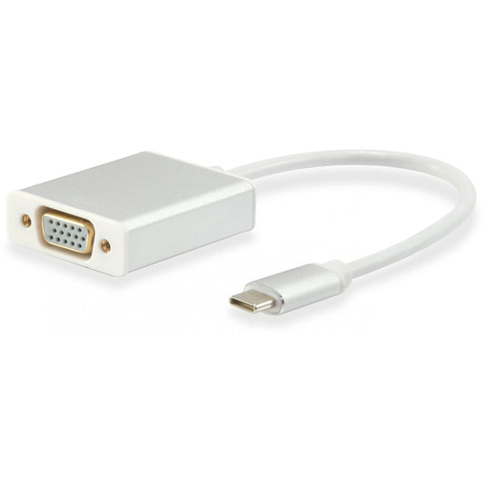 Equip USB-C na HD15 VGA adapter. Bijela. 45 mm. 150 mm. 250 mm. 31 g. 90 mm