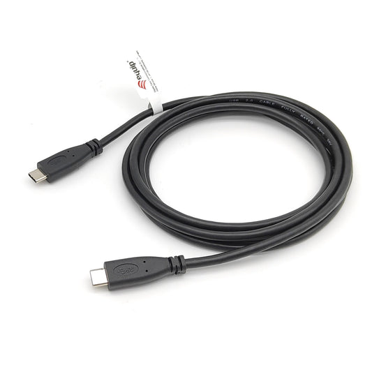 Equip USB 2.0 Type-C kabel. M/M. 2.0 m. 2 m. USB C. USB C. USB 2.0. 0.48 Gbps. Crni