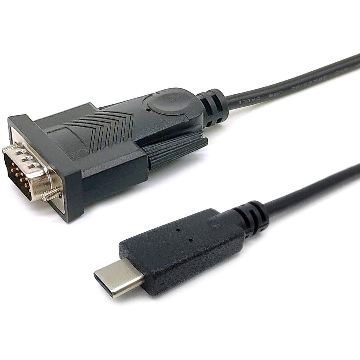 Equip USB-C na serijski (DB9) kabel. Muški/Muški. 1,5 m. Crni. 1,5 m. USB Tip-C. DB-9. Muški. Muški