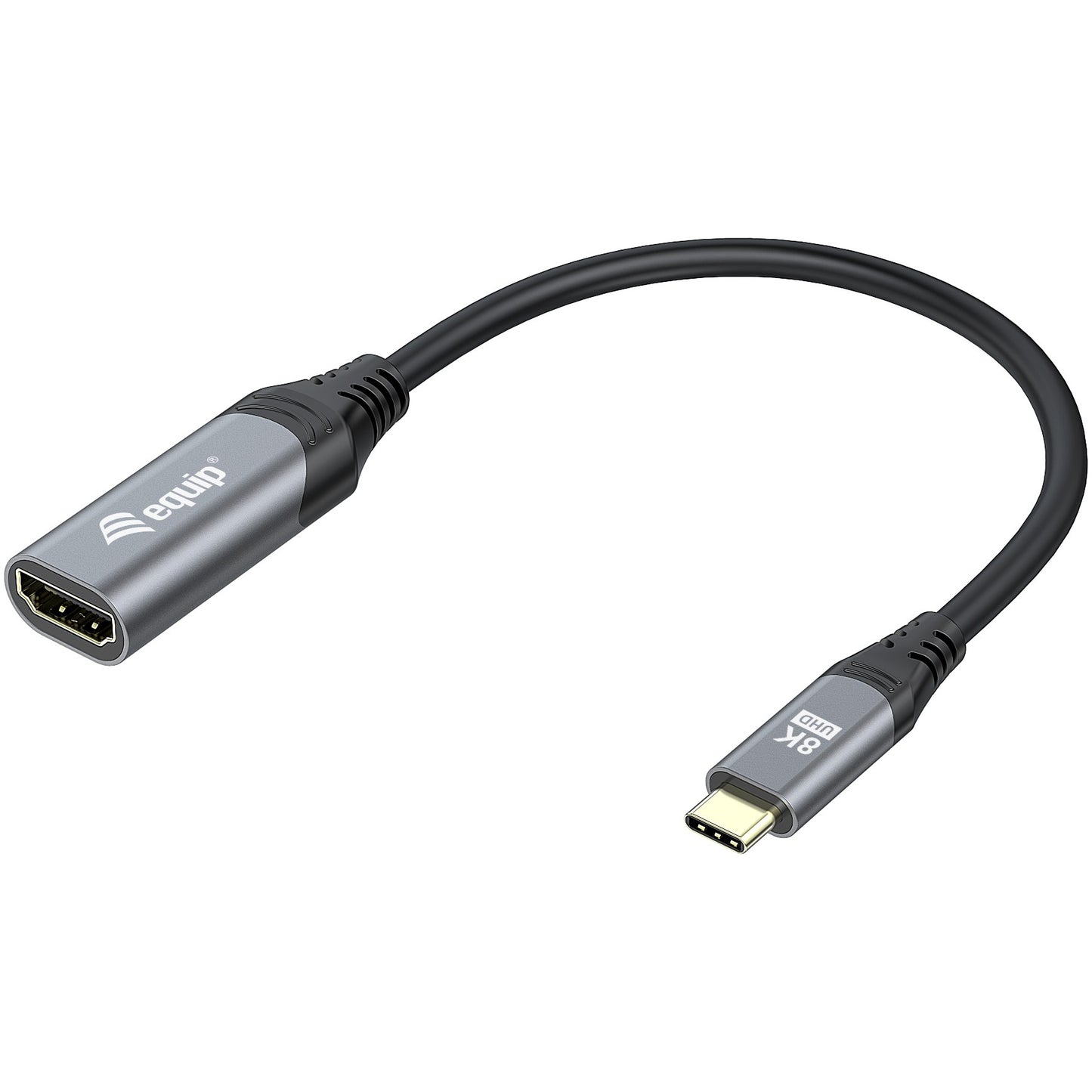 Equip USB-C na HDMI 2.1 adapter. 8K/30Hz. 0,15 m. USB Tip-C. HDMI. Muški. Ženski. Ravni.