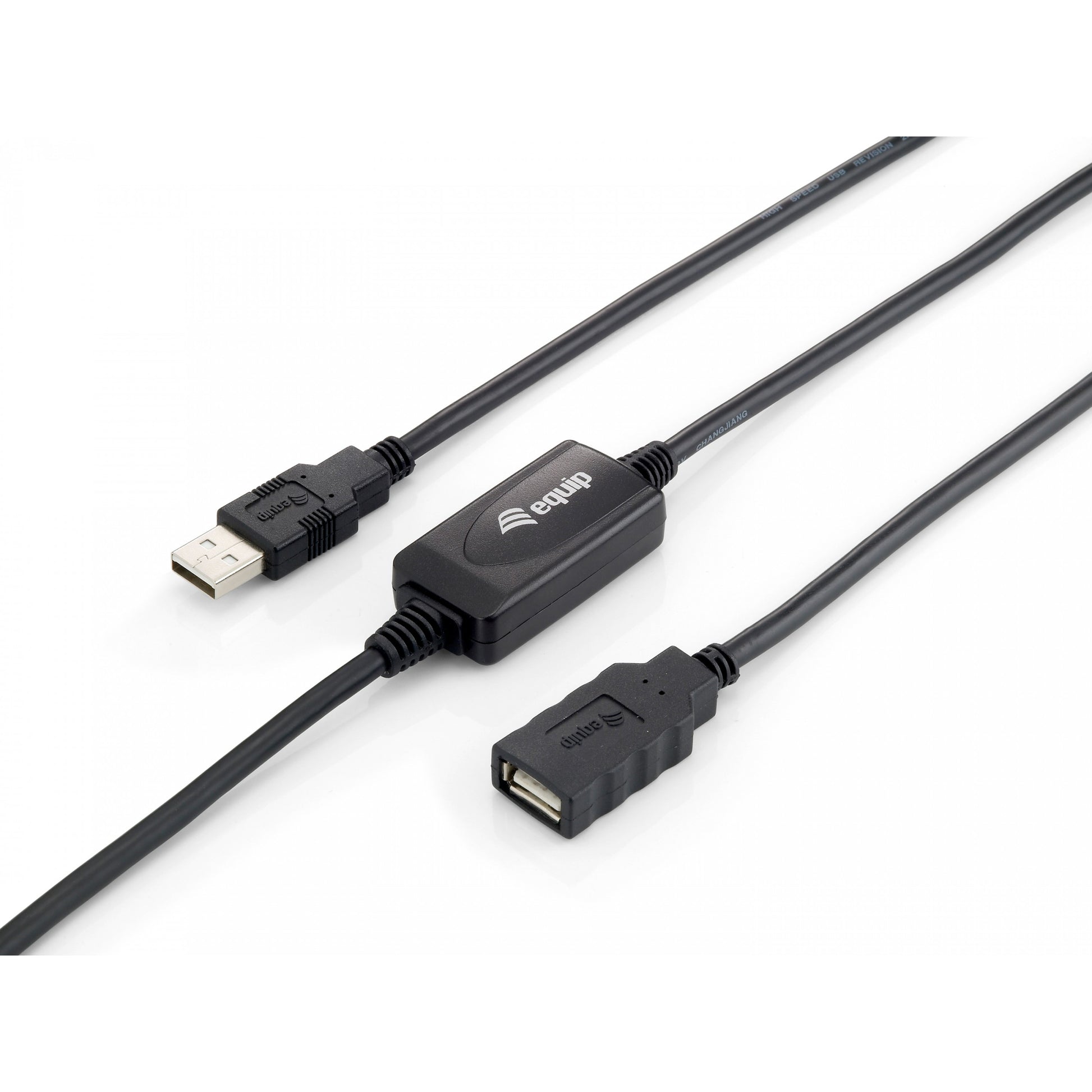 Equip Active USB 2.0 A na A produžni kabel, muški na ženski. 10 m. 10 m. USB A. USB A. USB 2.0. Muški/ženski. Crni