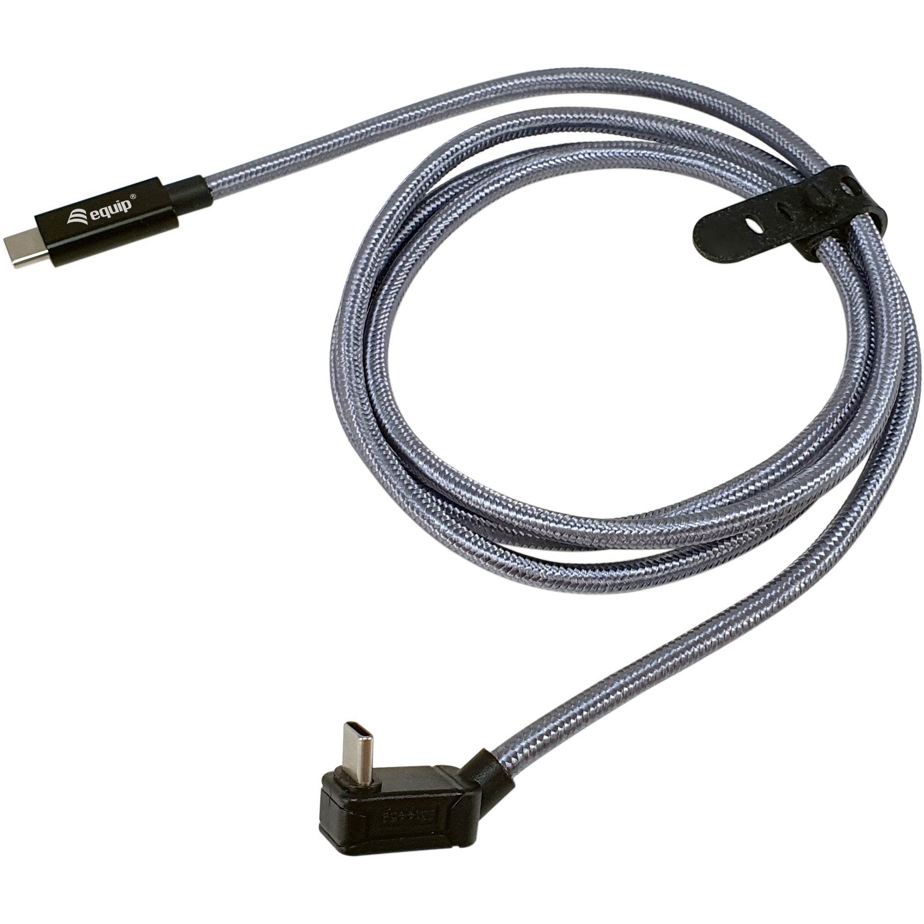 Equip USB 3.2 Gen 2x2 C-to-CU kabel. 1,0 m. Crni. M/M. PD240W. 4K/60 Hz. 20 Gbit/s. 1 m. USB C. USB C. USB4 Gen 2x2. 20 Gbit/s. Srebrni