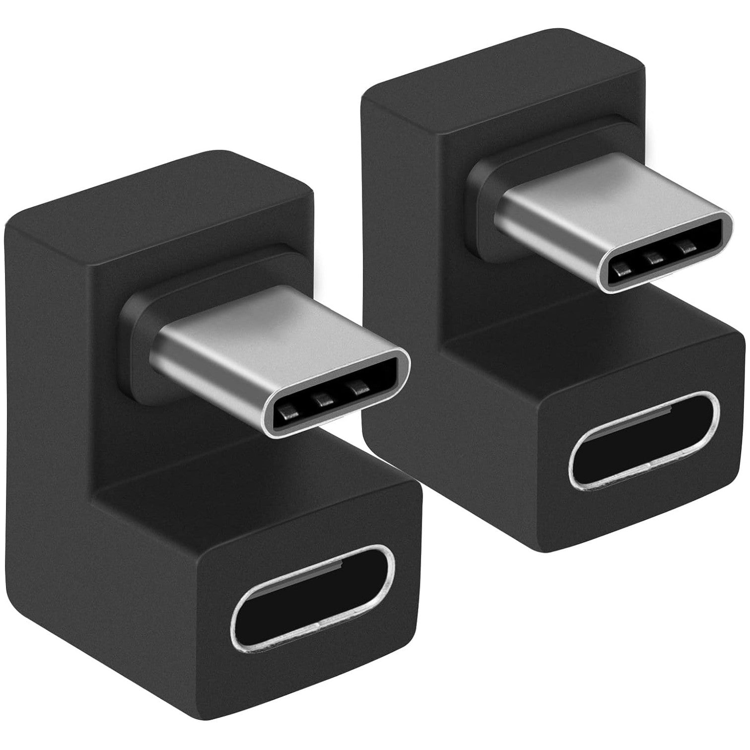 Equip USB-C U-plug adapter. 10Gbps. PD 100W. Pakovanje od 2 komada. USB C. USB C. Crni