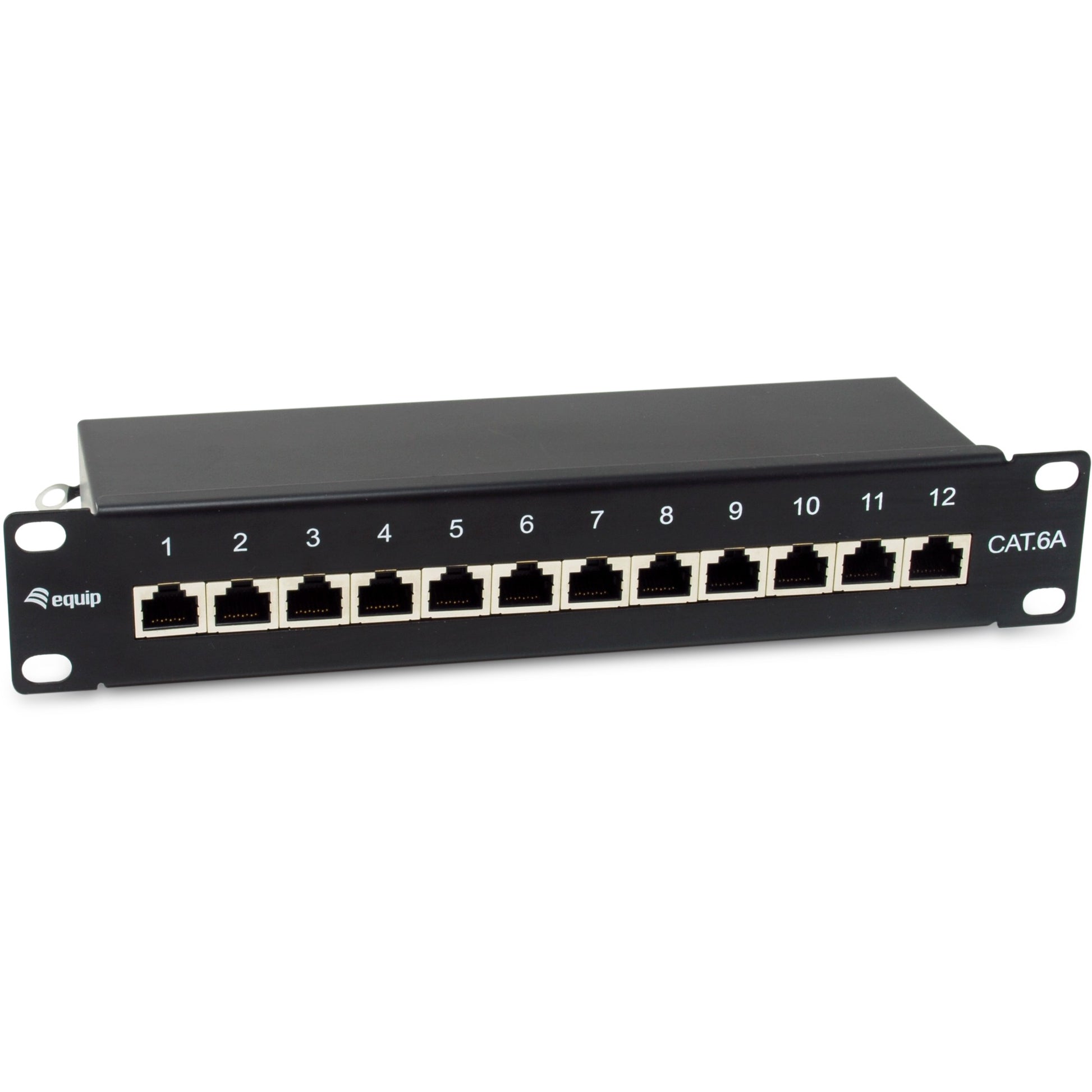 Equip 326623. 10GBase-T. 10 Gigabit Ethernet. 10000 Mbps. RJ-45. Cat6a. Crni.