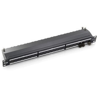 Equip 24-portni Premium Cat.6A oklopljeni patch panel. Svijetlo siva. 10000 Mbit/s. RJ-45. Zlatna. Cat6a. Siva. Montaža u rack.