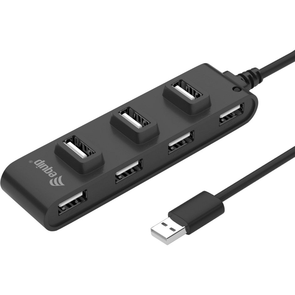 Equip 7-portni USB 2.0 hub. USB 2.0. USB 2.0. 480 Mbps. Crni. Kina. CE. RoHS