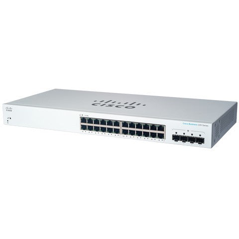 Cisco CBS220-24T-4G. Upravljani. L2. Gigabit Ethernet (10/100/1000). Montaža u rack. 1U