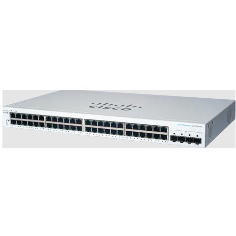 Cisco CBS220-48T-4G. Upravljani. L2. Gigabit Ethernet (10/100/1000). Montaža u rack. 1U