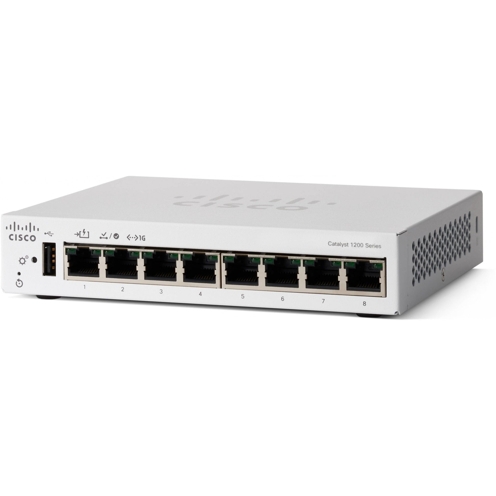 Cisco C1200-8T-D. Upravljani. L2/L3. Gigabit Ethernet (10/100/1000)
