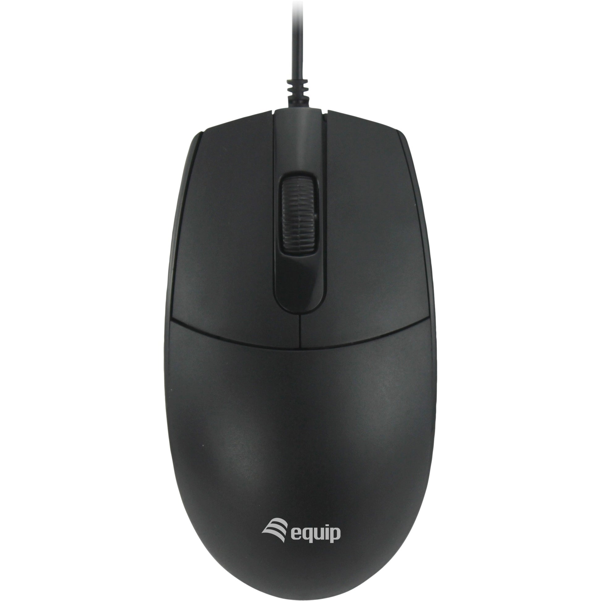 Equip USB tihi miš. Za dekstre. Optički. USB Tip-A. 1200 DPI. Crni.