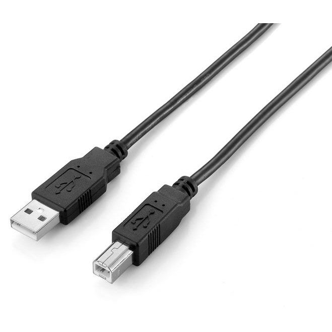 Equip USB 2.0 A na B kabl. 2,0 m. Crni. 2 m. USB A. USB B. USB 2.0. 0,48 Gbps