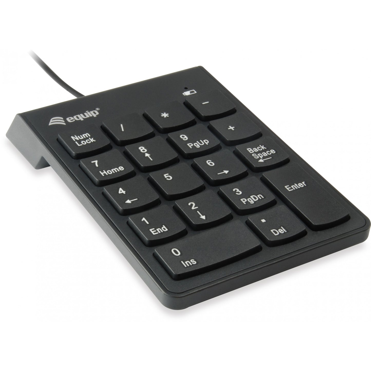 Equip USB numerička tastatura. Tastatura. USB. 18. Univerzalna. 1,35 m. Crna.