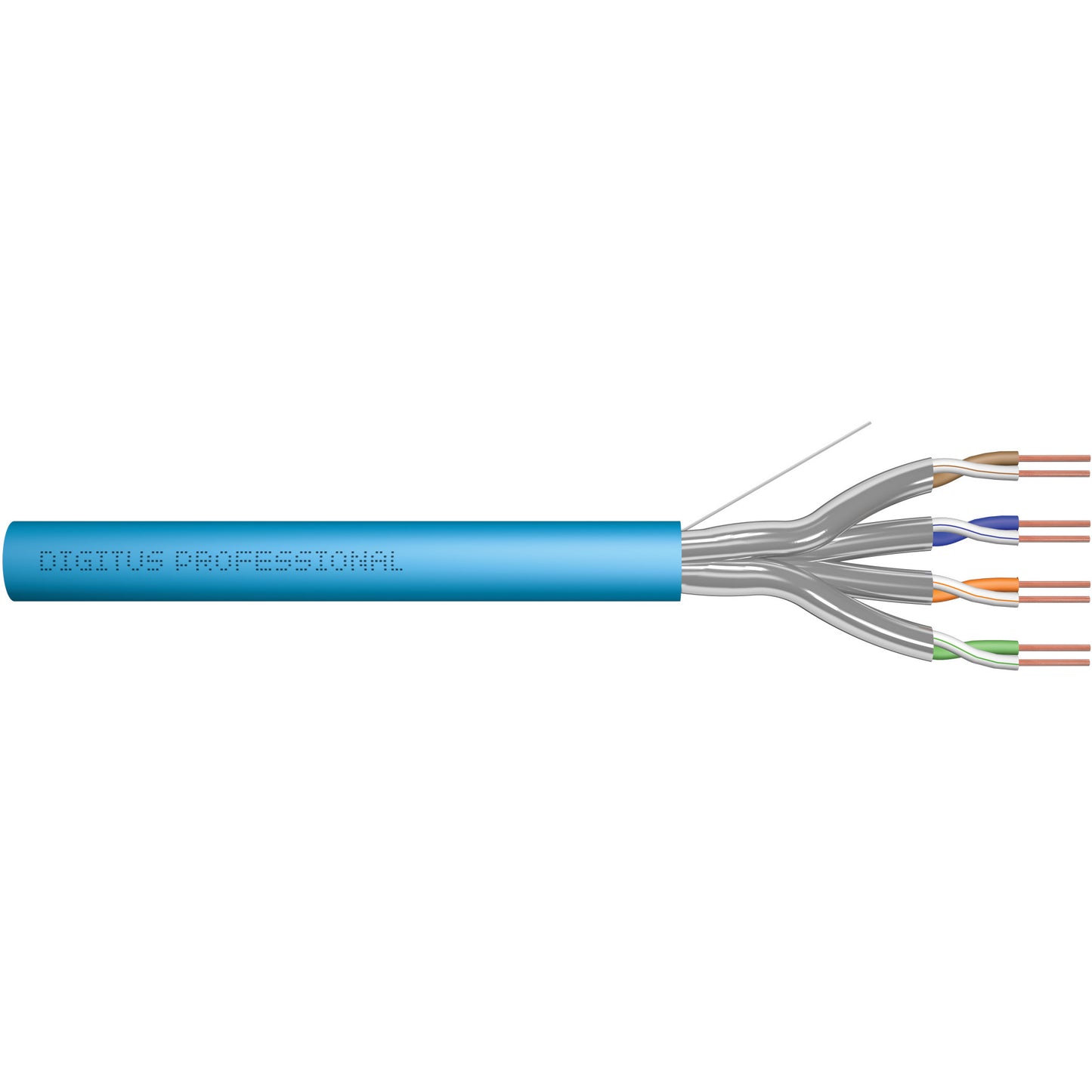 Digitus CAT 6A U/FTP podatkovni kabel - instalacijski kabel. 305 m. Simplex. Eca. 305 m. Cat6a. U/FTP (STP). Plavi.