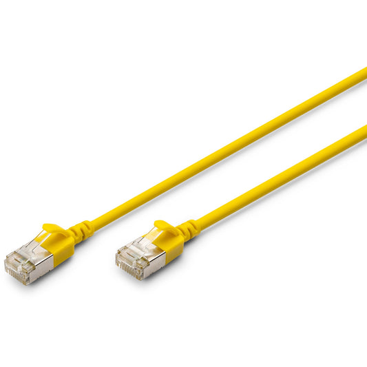 Digitus CAT 6A F-FTP tanki patch kabel. 1,5 m. Žuti. 1,5 m. Cat6a. F/FTP (FFTP). RJ-45. RJ-45. Žuti