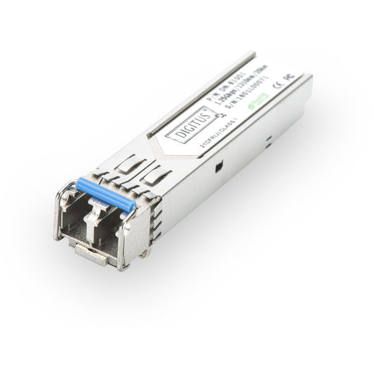 Digitus mini GBIC (SFP) modul. 1,25 Gbps. 20 km. Optička vlakna. 1000 Mbps. mini GBIC. LC. 20000 m. 1310 nm