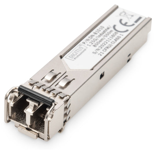 Digitus Industrijski mini GBIC (SFP) modul. 1,25 Gbps. 0,55 km. 1250 Mbps. SFP/GBIC. LC. 50/125,6-2,5/125 µm. 500 m. 850 nm