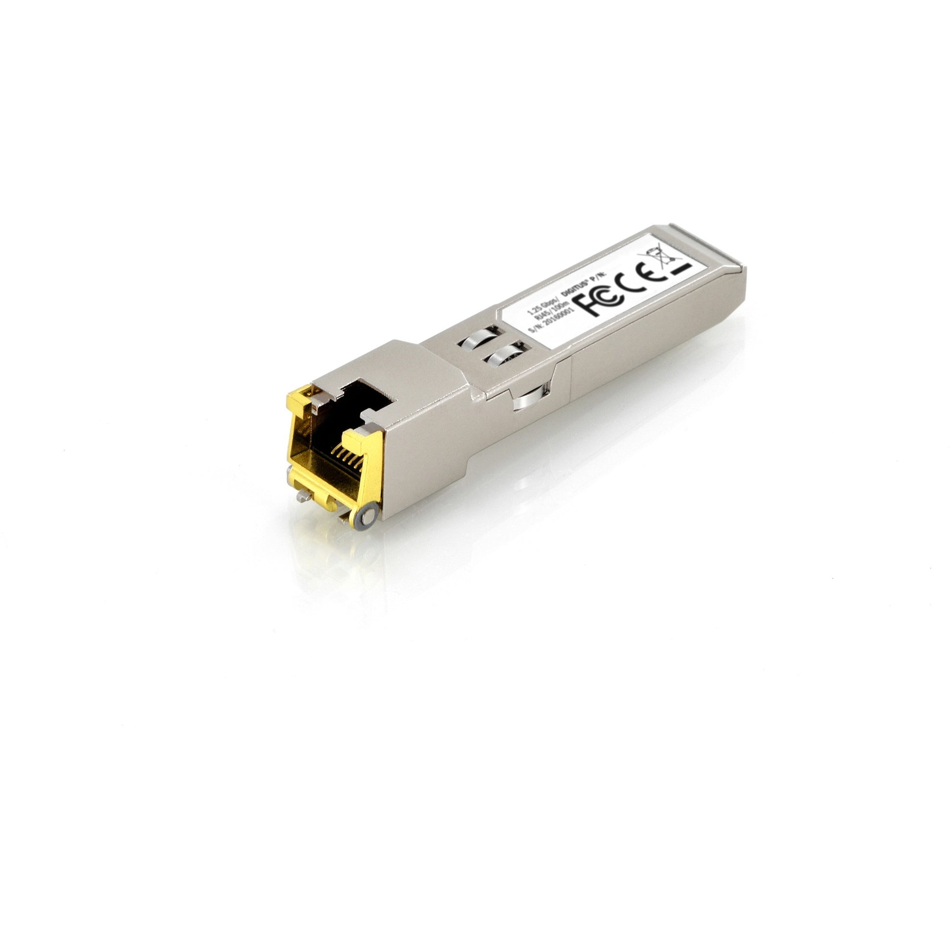 Digitus Mini GBIC bakreni SFP modul. 10Gbps. RJ45. Bakar. 10000 Mbps. SFP. 100 m. 10 Gigabit Ethernet. U skladu sa MSA standardom.