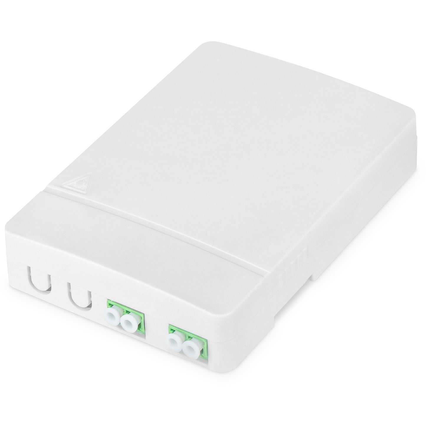 Digitus FTTH kućište sa 2 x LC/APC DX spojnice. Za montažu na zid. Bijela. ABS sintetika. Polikarbonat (PC). 80 mm. 104 mm. 23 mm