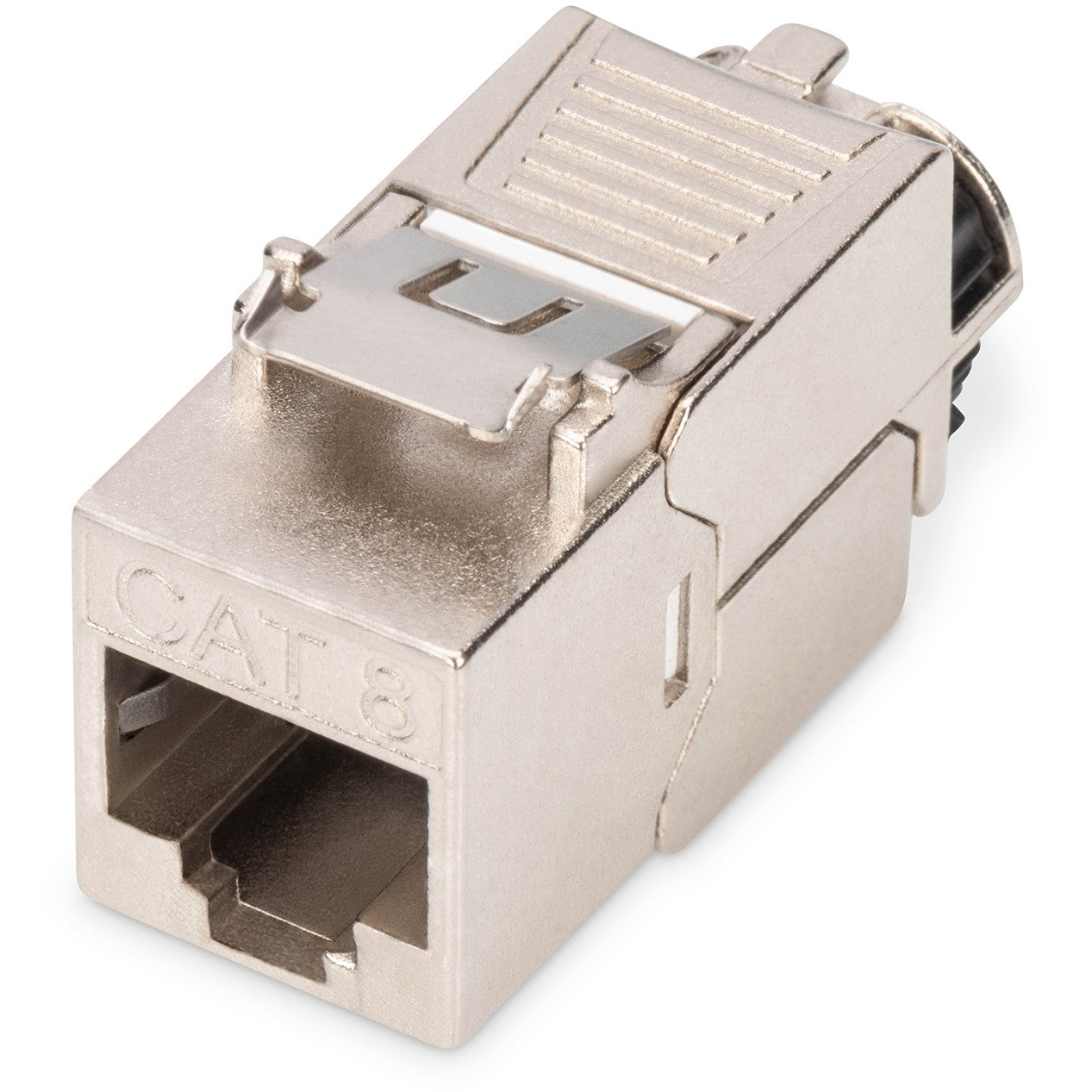 Digitus CAT 8.1 Keystone modul. Oklopljen. Montaža bez alata. Ravan. Bijela. RJ-45. Ženski. Ženski.