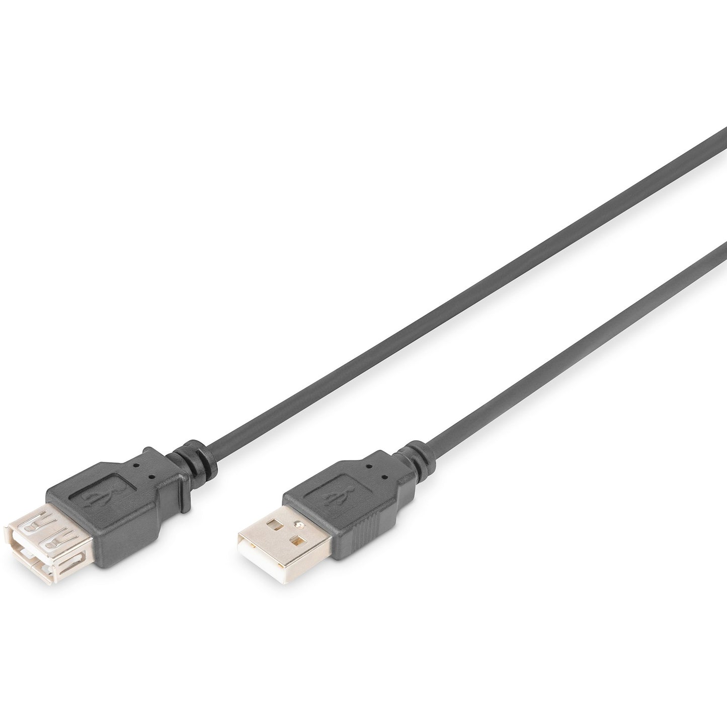Digitus USB 2.0 produžni kabel. 5 m. USB A. USB A. USB 2.0. Muški/Ženski. Crni.